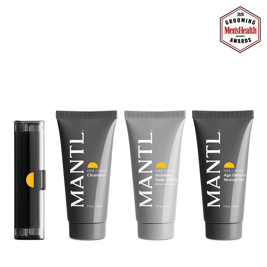 The Starter Kit | Men’s Skincare Routine | Cleanse, Moisturize, Soothe, and Protect Travel Size