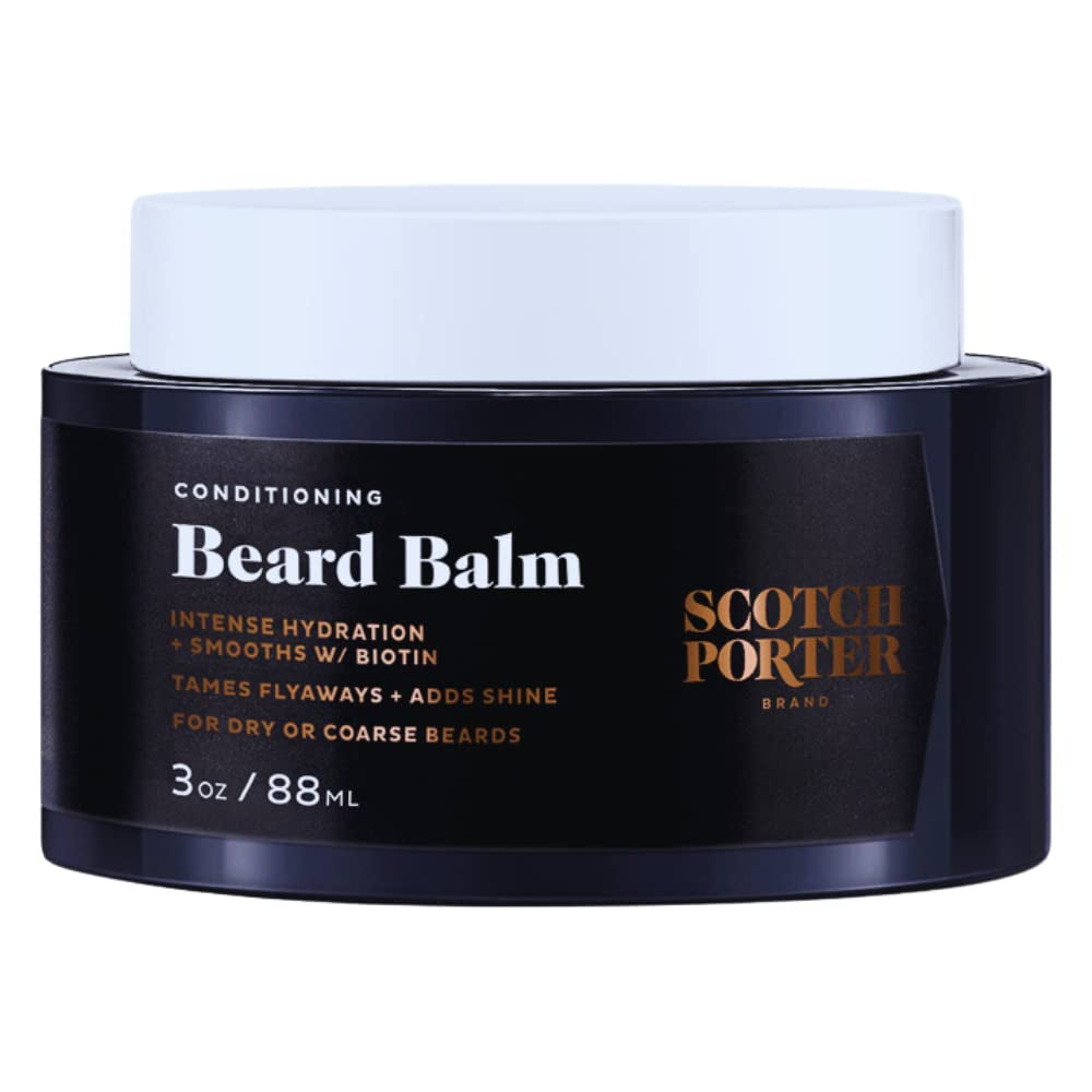 Conditioning Beard Balm for Men | Hydrates, Smooths, Adds Shine & Tames Flyaway Hair 3 Oz Jar