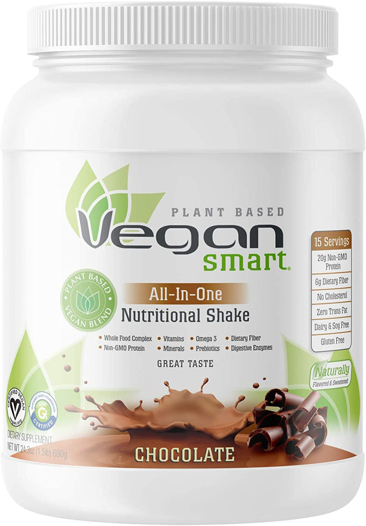 Plant Based Vegan Protein, Chocolate 15 Servings 24.3 Oz
