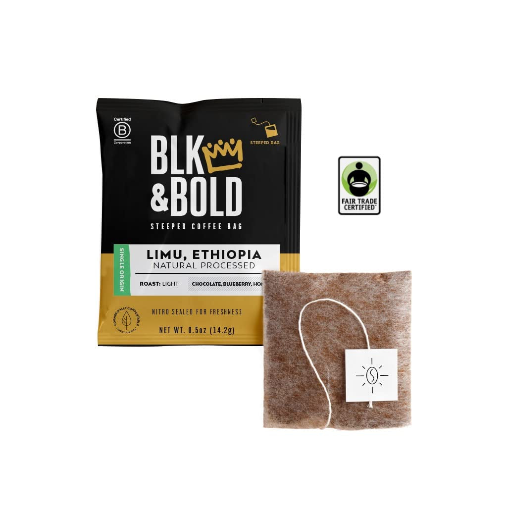 BLK & Bold Single Serve Coffee, Medium Roast, Limu - Light Roast - Just Add Hot Water