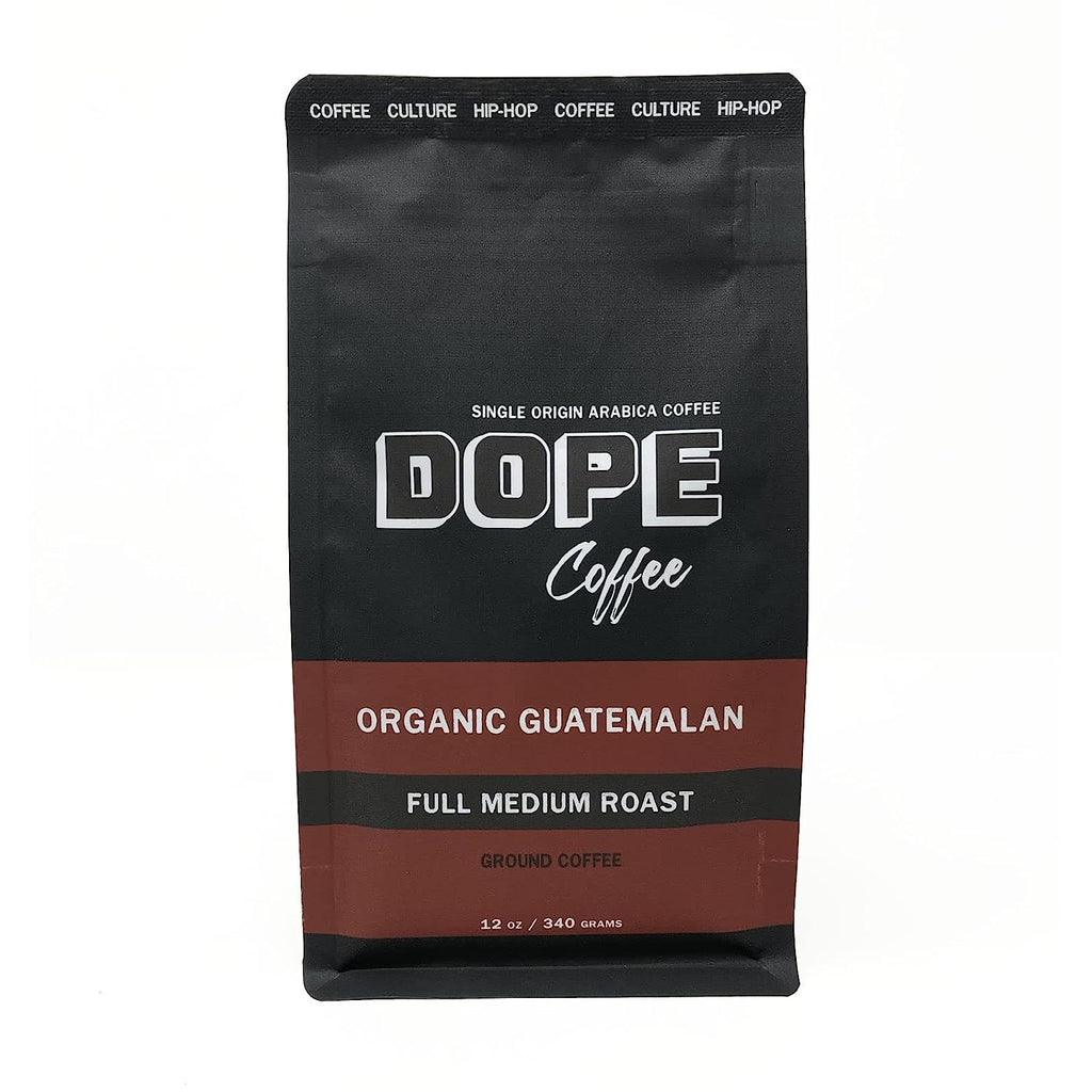 Ground Coffee Organic Guatemalan Full Medium Roast, 100% Organic Fair Trade, 100% Arabica Coffee, 12Oz