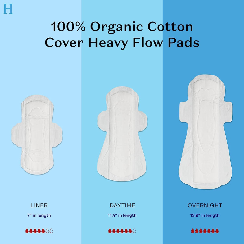 - Heavy Flow Panty Liners - Organic Pads for Women 20ct