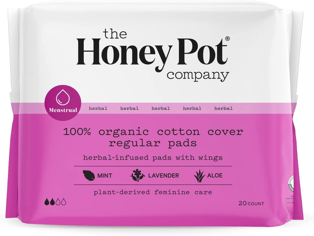 Regular Flow Pads with Wings - - Organic Pads for Women 20 Ct