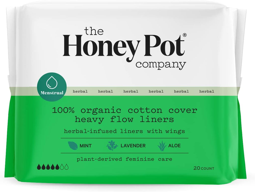 - Heavy Flow Panty Liners - Organic Pads for Women 20ct